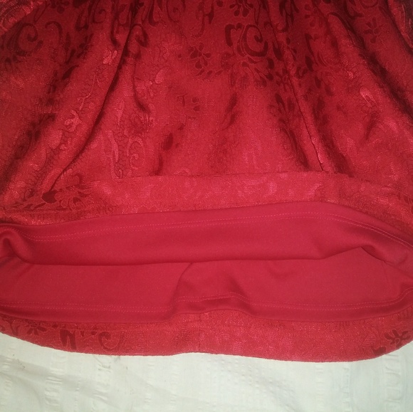 🆕Max and Cleo | Jaquard Lace Red Cocktail - Picture 3 of 8